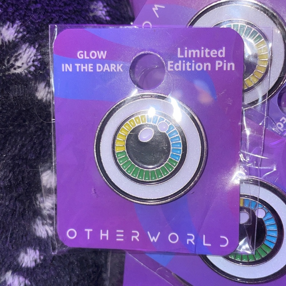 Otherworld Ohio limited edition glow in the dark enamel pin